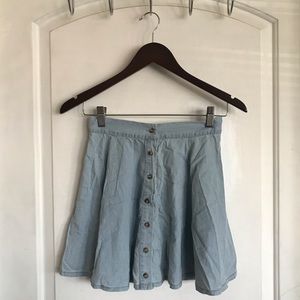 ❌SOLD❌ brandy melville chambray brya skirt